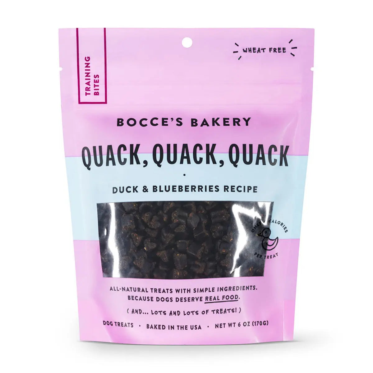 Bocce's Bakery Quack Quack Quack 6oz Training Bites Dog Treats Bocce's Bakery