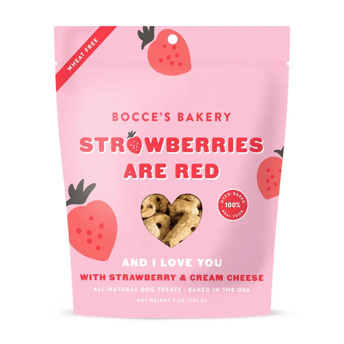 Bocce's Bakery Strawberries Are Red Dog Biscuits Bocce's Bakery