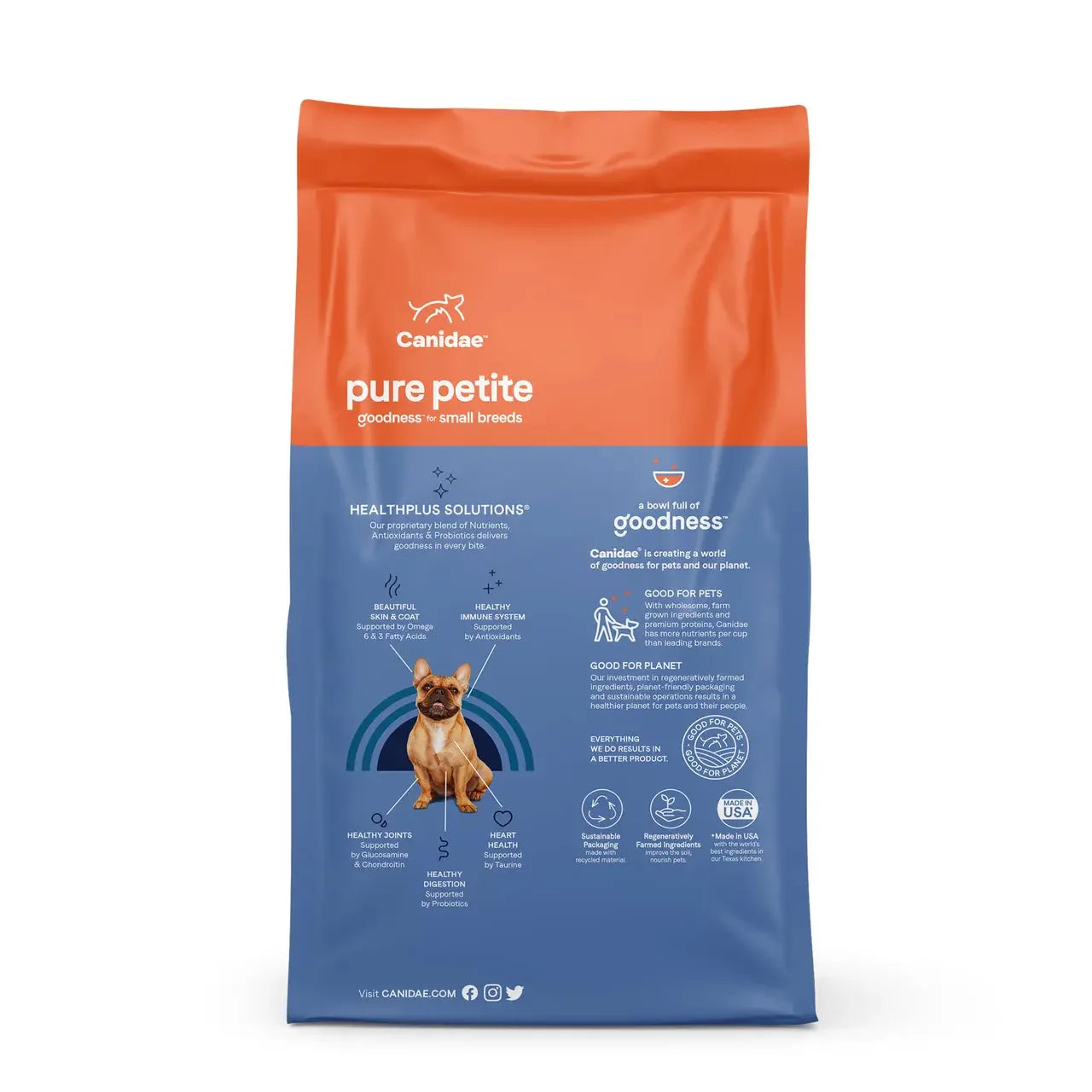 CANIDAE PURE Petite Goodness Freeze-Dried Small Breed Chicken Adult Dog Food 4 lb CANIDAE