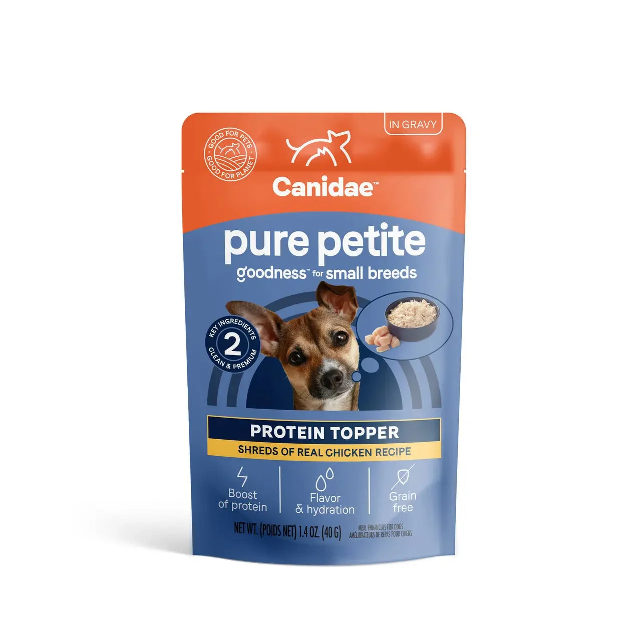 CANIDAE PURE Petite Goodness Protein Topper for Small Breed Dogs 12ea/1.4 oz CANIDAE