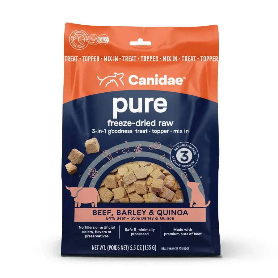 CANIDAE PURE goodness Freeze-Dried Raw 3-in-1 Treat/Topper/Mix-In 5.5 oz CANIDAE