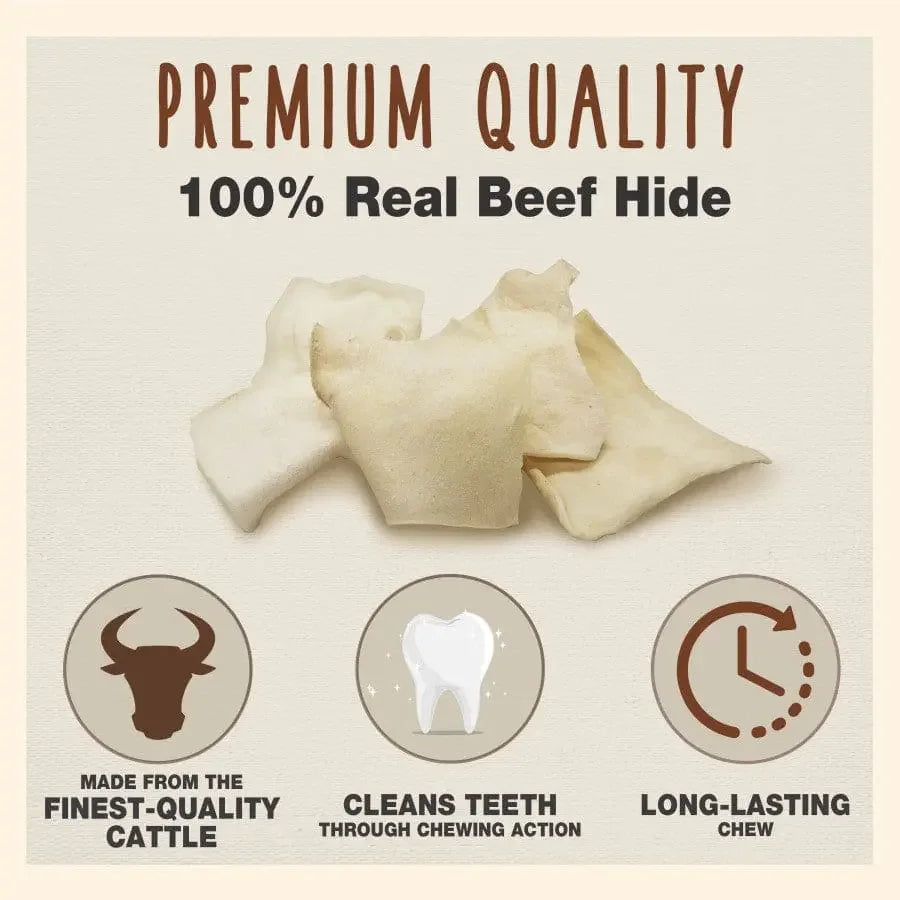 Cadet Premium Grade Beef Hide Chips for Dogs Chips 1 lb Cadet
