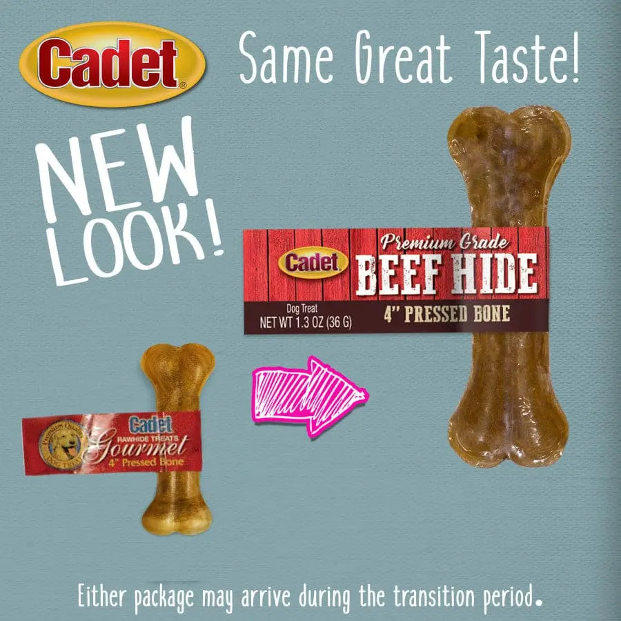 Cadet Premium Grade Pressed Beef Hide Bones Beef Cadet