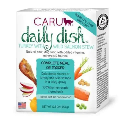 Caru Pet Food Daily Dish Real Turkey and Salmon Stew for Dogs Caru Pet Food