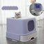 Cat Litter Box Top Entry Litter Box Cat Sandbox Large Capacity Toilet Style Tray Talis Us