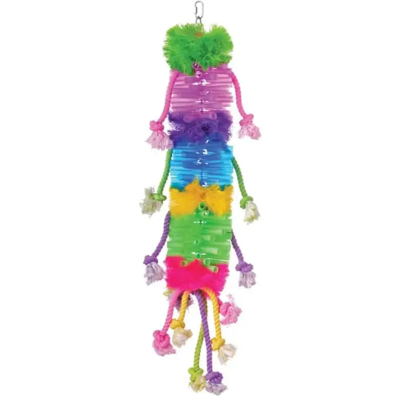 Caterpillar Bird Toys Multi-Color 7 In X 26 in Prevue Pet CPD