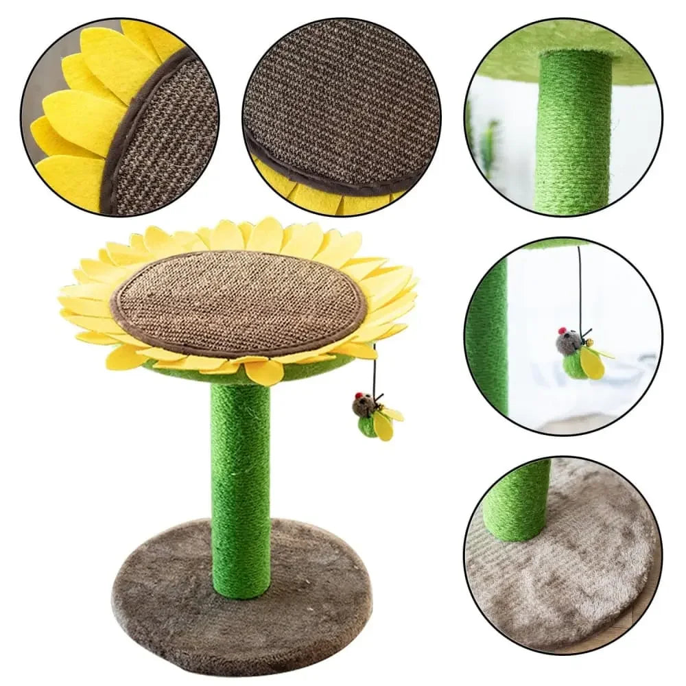 Catry, Cat Tree Bed with Scratching Post with Sisal Covered Climbing Activity Tower PetPals Group