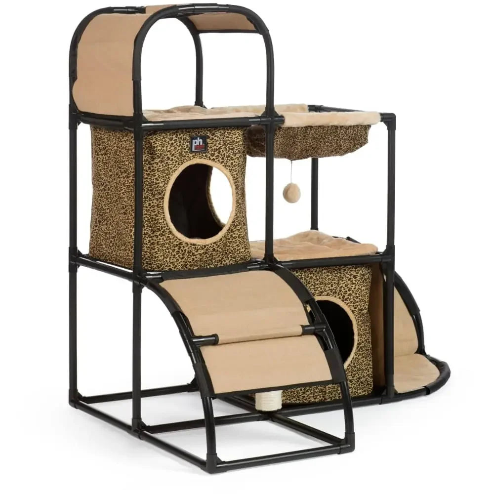 Catville Townhome - Leopard Print Prevue Pet