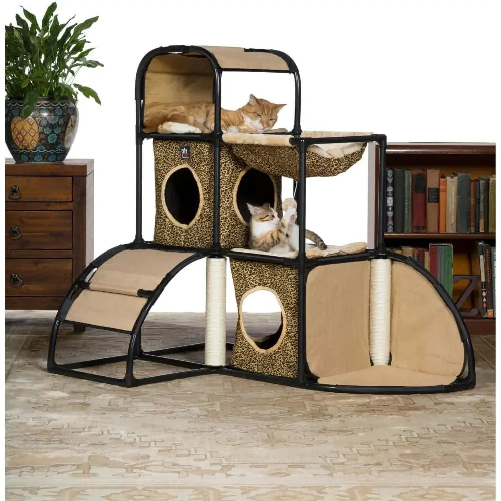 Catville Townhome - Leopard Print Prevue Pet