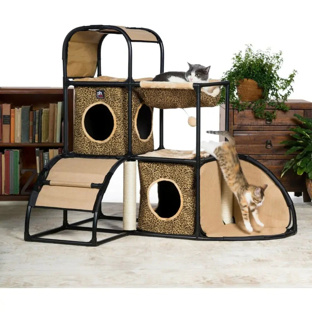 Catville Townhome - Leopard Print Prevue Pet