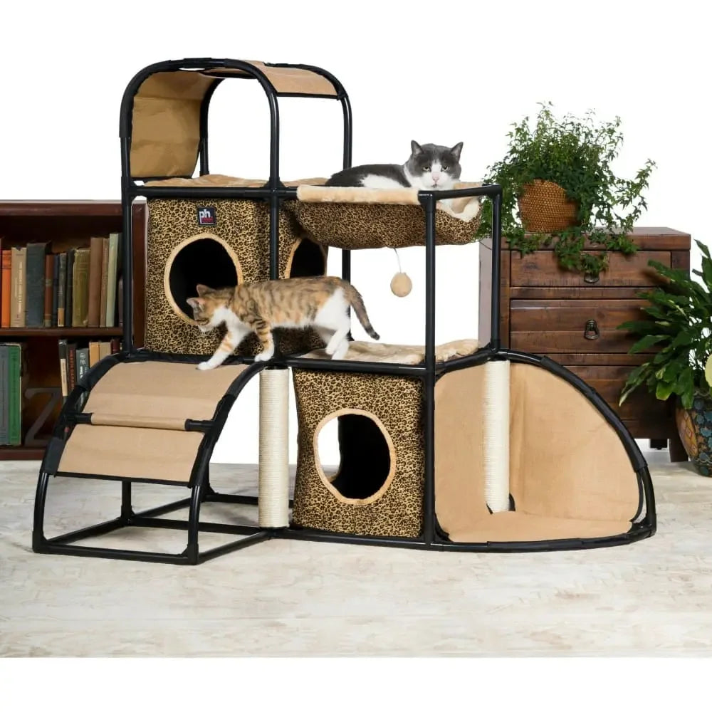 Catville Townhome - Leopard Print Prevue Pet