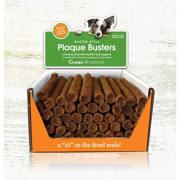 Crumps' Naturals Bacon Plaque Busters Dental Dog Treats Crumps' Naturals