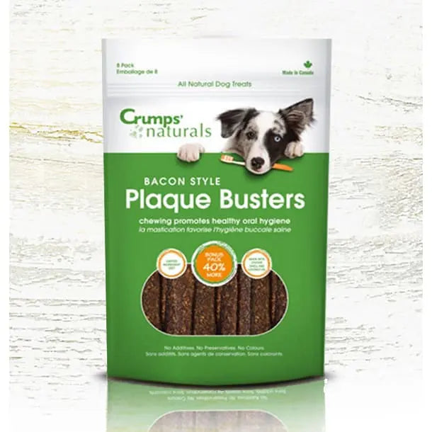 Crumps' Naturals Bacon Plaque Busters Dental Dog Treats Crumps' Naturals