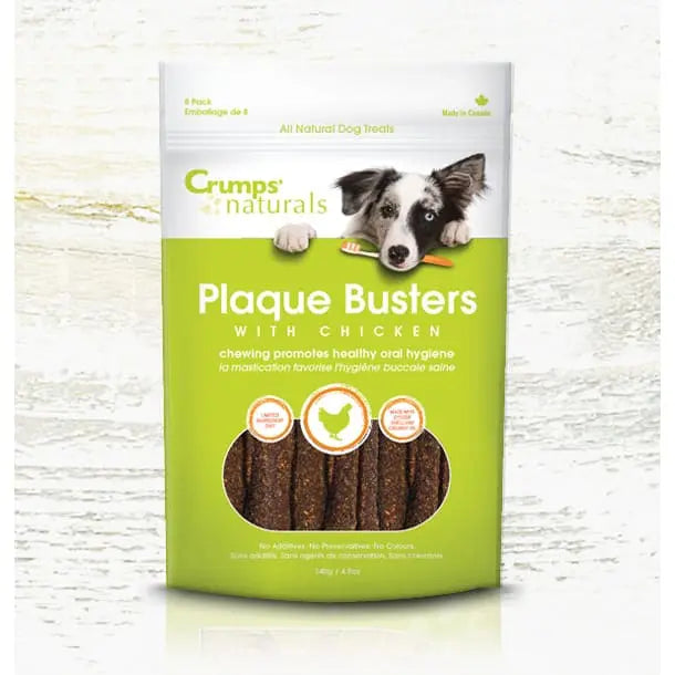 Crumps' Naturals Chicken Plaque Busters Dental Dog Treats Crumps' Naturals