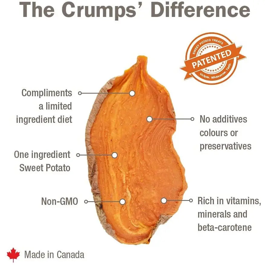 Crumps' Naturals Sweet Potato Chews For Dogs Crumps' Naturals