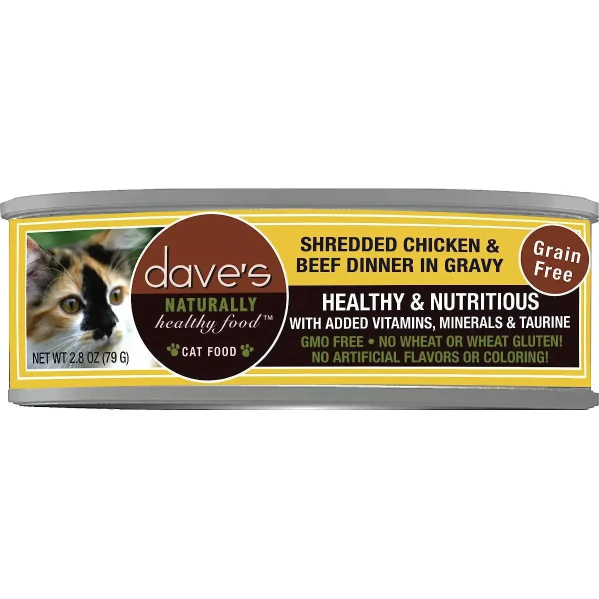 Dave's Pet Food Naturally Healthy Grain-Free Dinner in Gravy Wet Cat Food case of 24 Dave's Pet Food