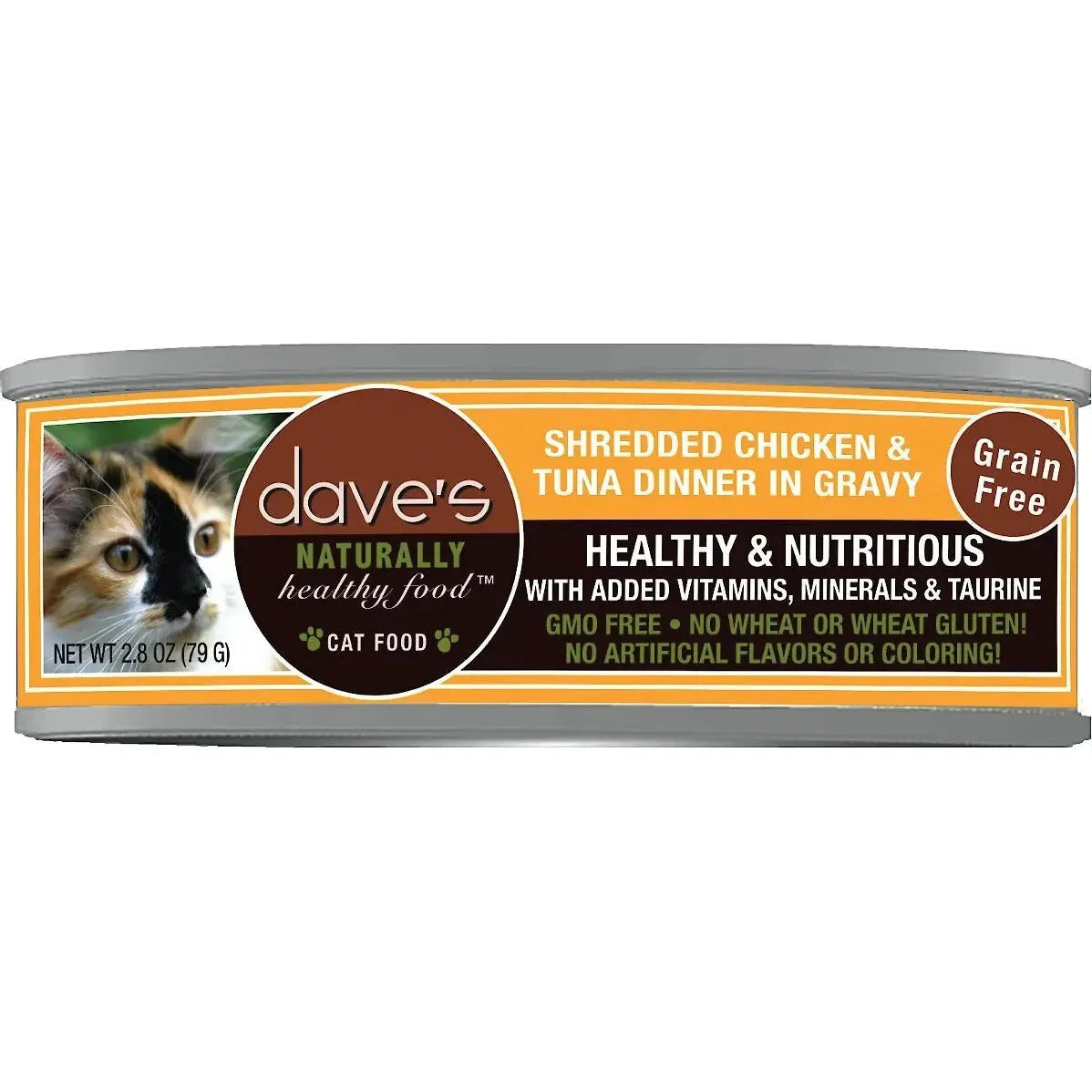 Dave's Pet Food Naturally Healthy Grain-Free Dinner in Gravy Wet Cat Food case of 24 Dave's Pet Food