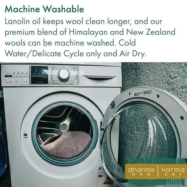 Dharma Dog Karma Cat Wool Pet Cave, Fish Small Dogs & Cat Bed Dharma Dog Karma Cat