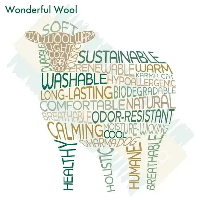 Dharma Dog Karma Cat Wool Pet Cave, Owl, Snowy Small Dogs & Cat Bed Dharma Dog Karma Cat