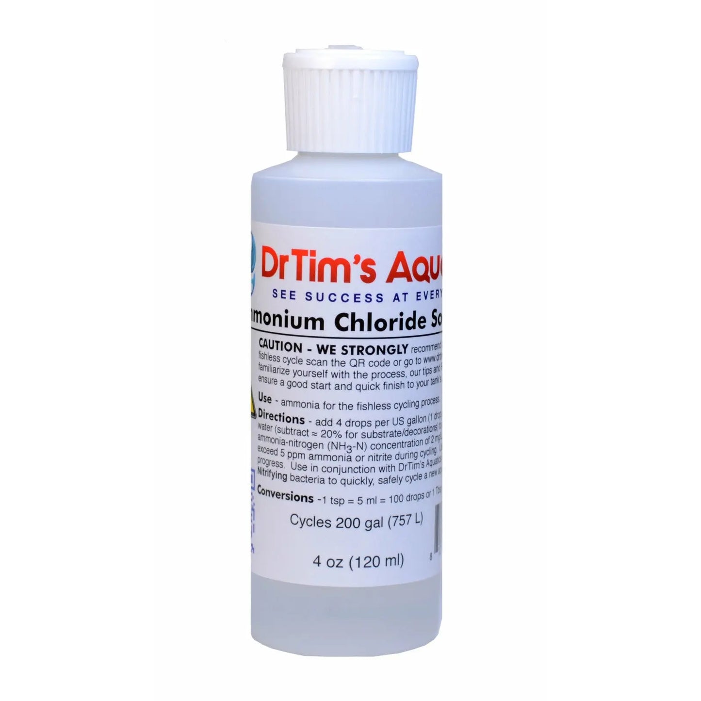 Dr. Tim's Aquatics Ammonium Chloride Solution for Fishless Cycling Dr. Tim's Aquatics