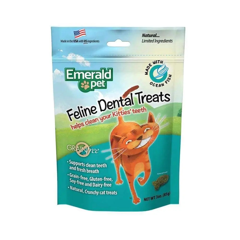 Emerald Pet® Grain Free Ocean Fish Feline Dental Treats 3 Oz Emerald Pet®