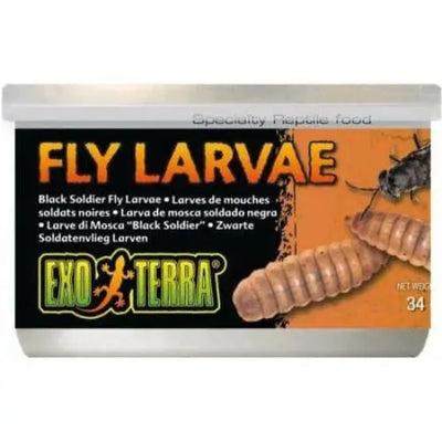 Exo Terra Canned Black Soldier Fly Larvae Specialty Reptile Food Exo-Terra