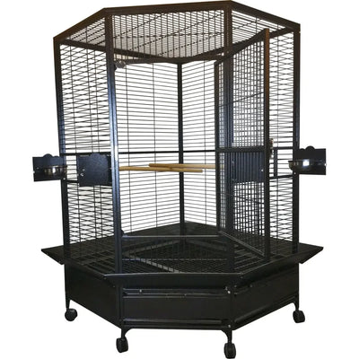 Extra Large Corner Bird Cage 42"x42"x73" A&E Cage Company