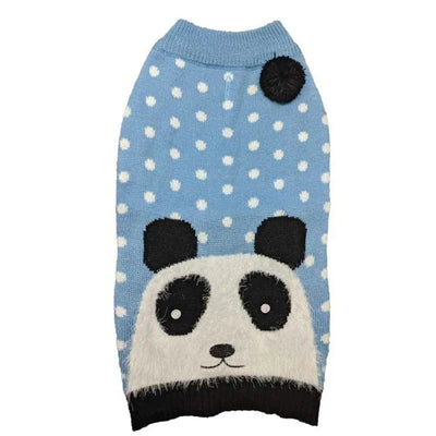 Fashion Pet Panda Dog Sweater Blue 1ea/Extra-Small Fashion Pet CPD