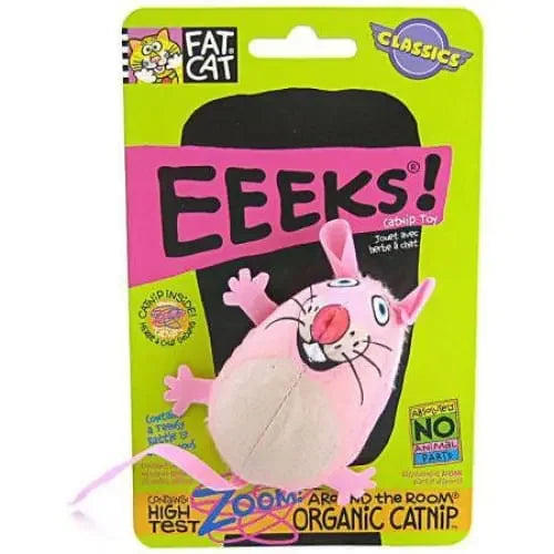 Fat Cat EEEKS Cat Toy with Catnip - Assorted Fat Cat