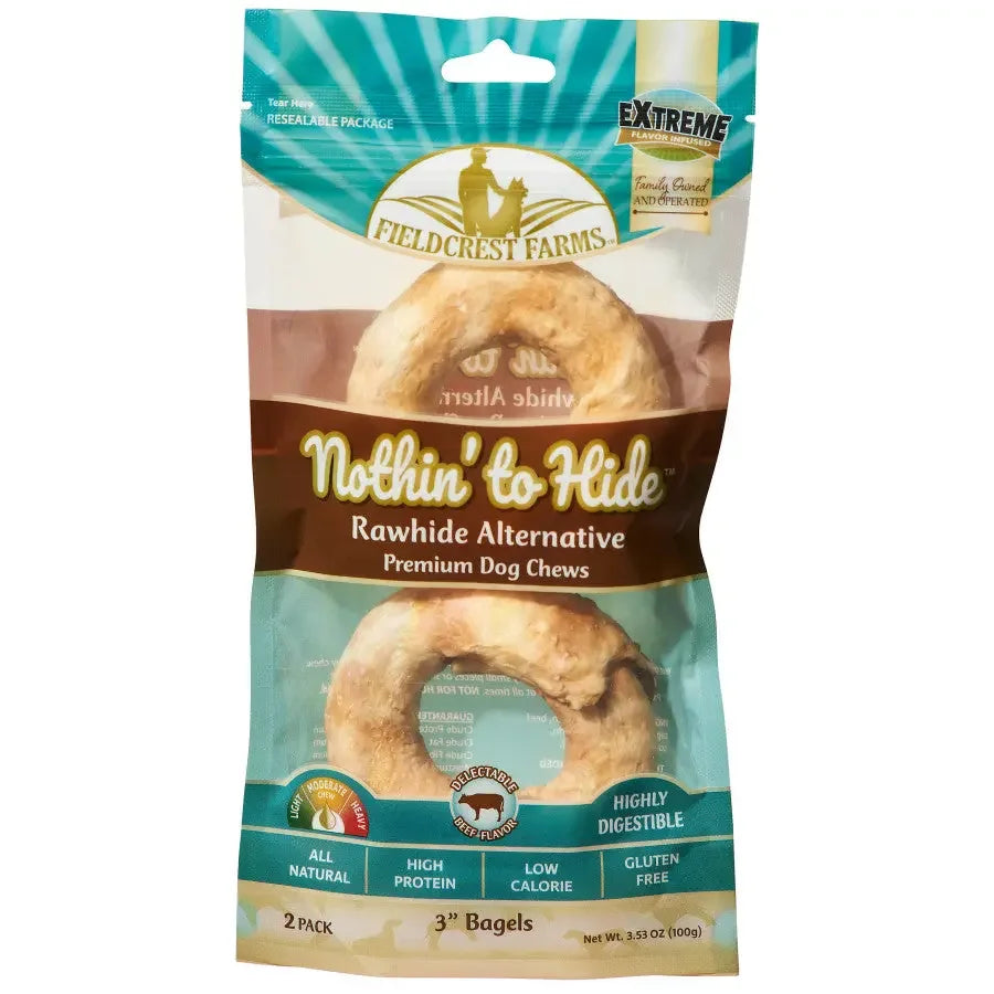 Fieldcrest Farms Nothin' to Hide Bagels Beef Dog Treat 3 in Fieldcrest Farms
