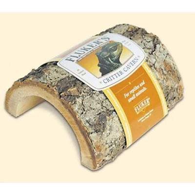 Fluker's Critter Cavern Half Log Hideaway Half Log Brown Fluker's CPD