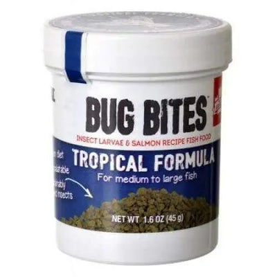 Fluval Bug Bites Tropical Fish Food Formula Granules for Medium-Large Fish's Fluval LMP