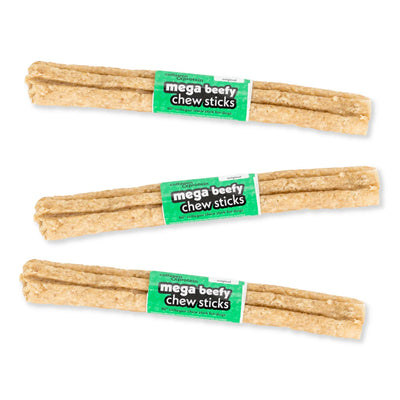 Frankly Pet Collagen Mega Beefy Chew Original Sticks Dog Treat Frankly Pet