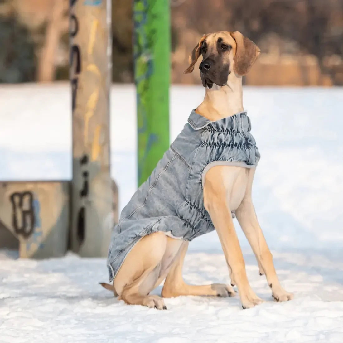 GF Pet Denim Dog Jacket Light Wash GF Pet