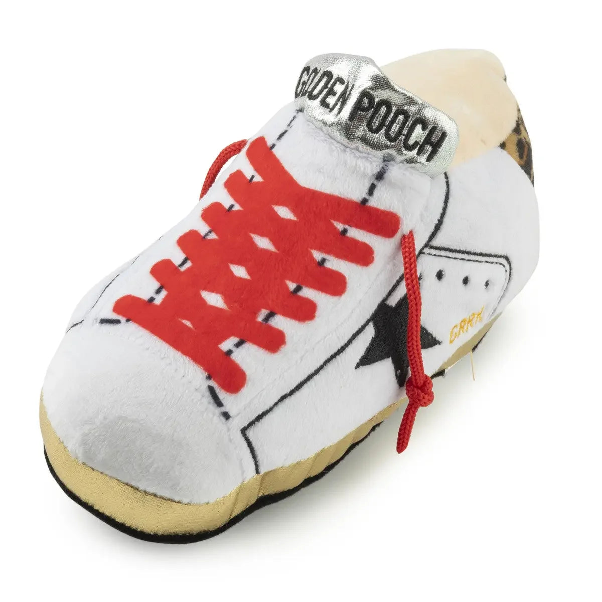 Haute Diggity Dog Golden Pooch Tennis Shoe Dog Plush Toy Haute Diggity Dog