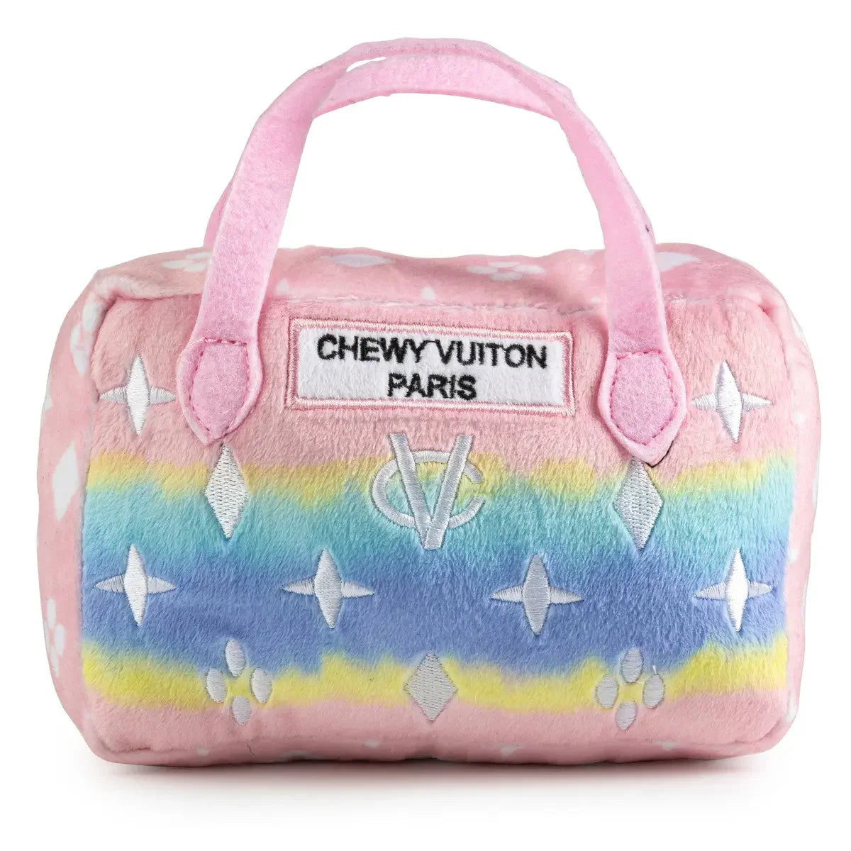 Haute Diggity Dog Pink Ombre Chewy Vuiton Bag Plush Toy Dog Haute Diggity Dog