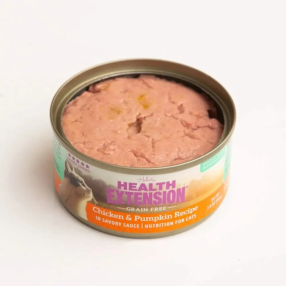 Health Extension Grain Free Chicken / Pumpkin Wet Cat Food 24 / 2.8 oz Health Extension