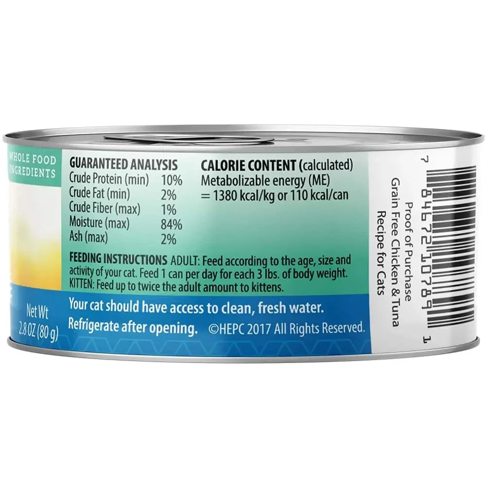 Health Extension Grain Free Chicken / Tuna Wet Cat Food 24 / 2.8 oz Health Extension