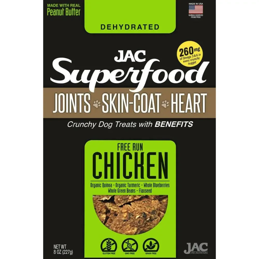 JAC Superfood All Natural Dog Treats with Joint Inflammation, Arthritis or Itchy Skin & Coat JAC