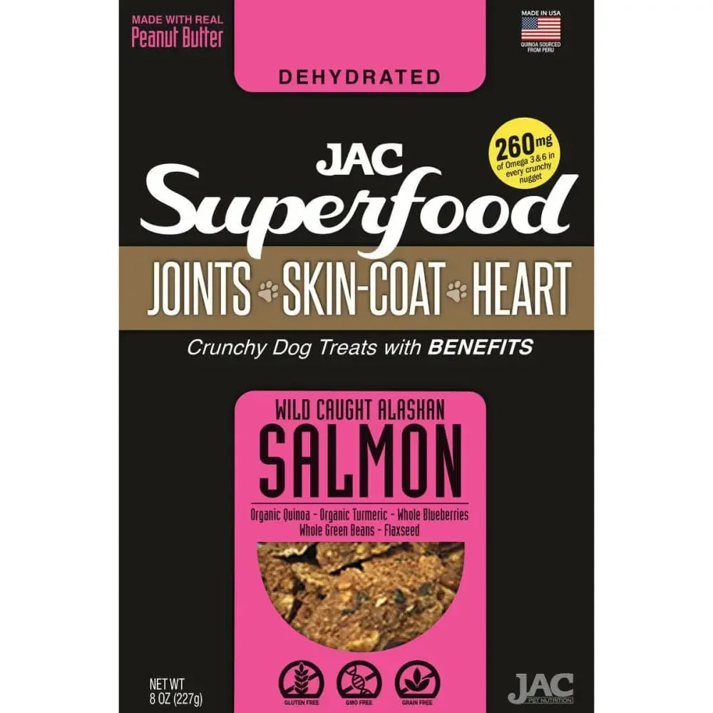 JAC Superfood All Natural Dog Treats with Joint Inflammation, Arthritis or Itchy Skin & Coat JAC
