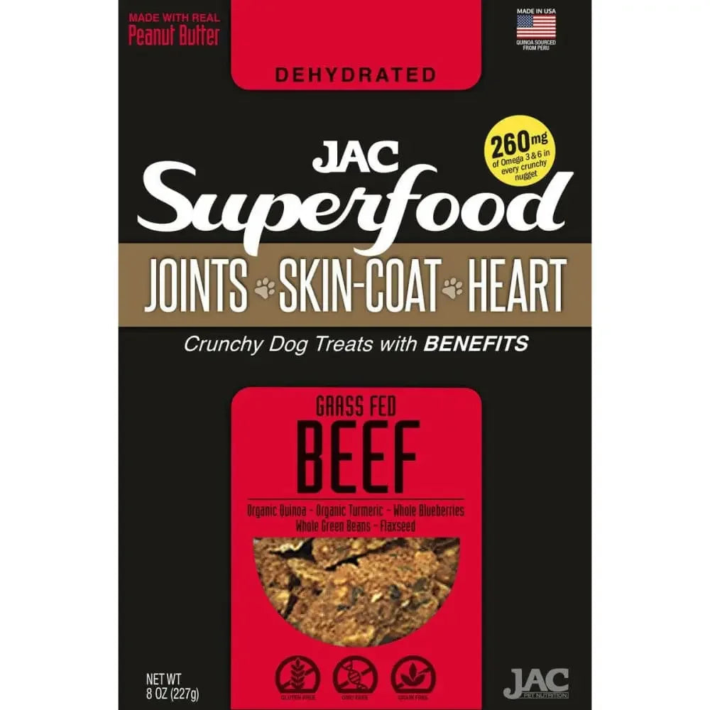 JAC Superfood All Natural Dog Treats with Joint Inflammation, Arthritis or Itchy Skin & Coat JAC