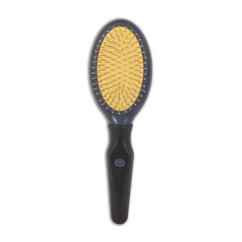 JW® Gripsoft® Double Sided Brush Gray/Yellow Color One Size JW®