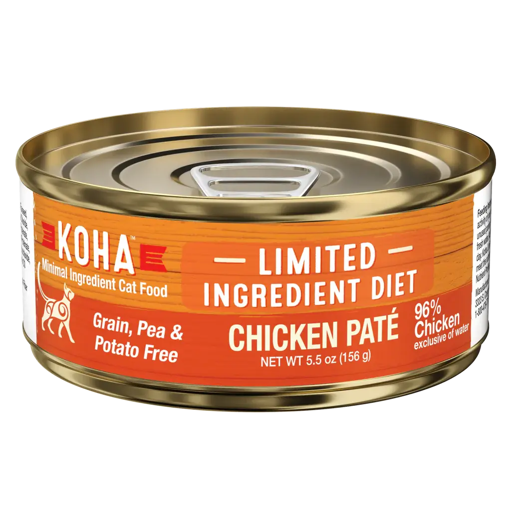 KOHA Limited Ingredient Diet Chicken Pâté Wet Cat Food 3 oz Cans Case of 24 KOHA