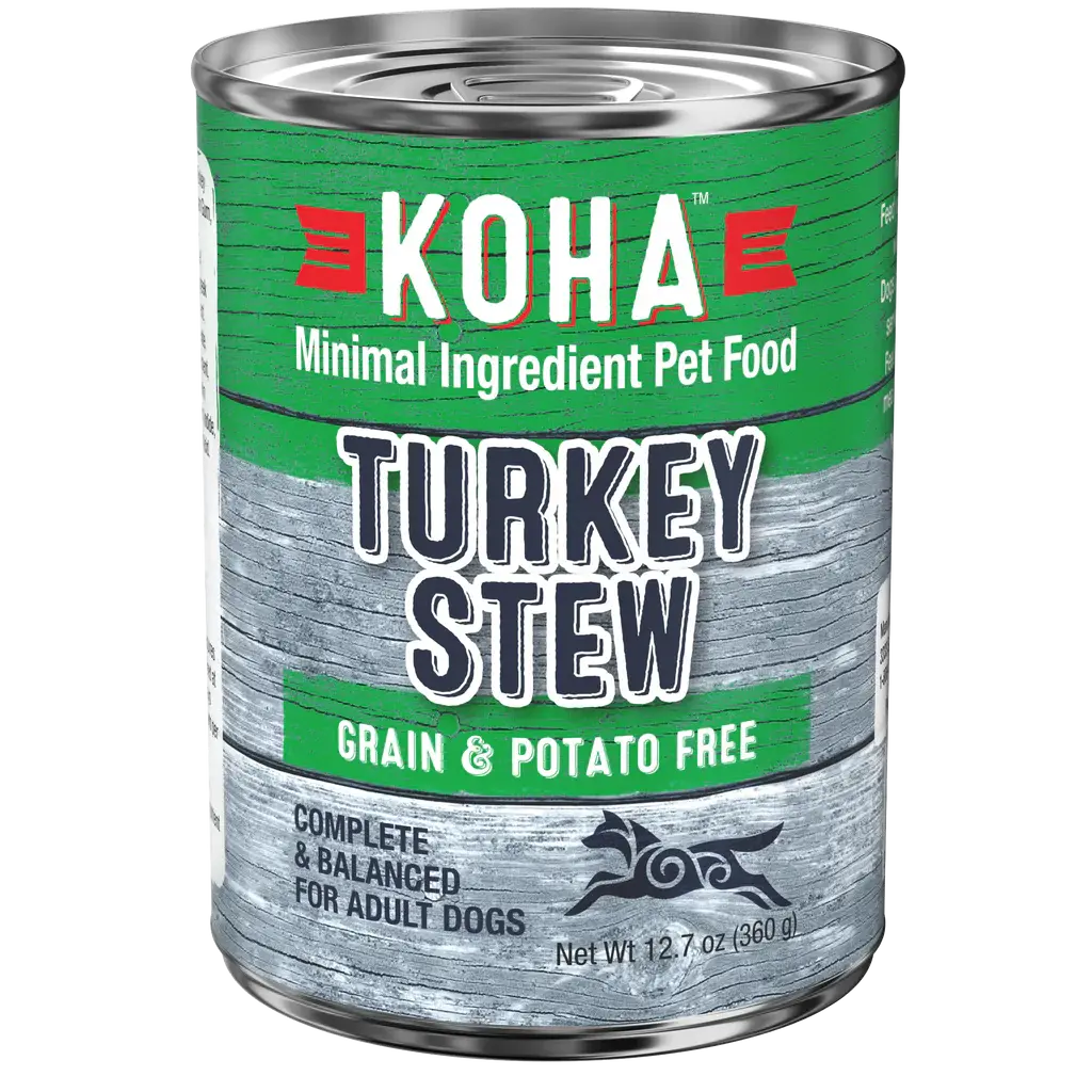 KOHA Minimal Ingredient Turkey Stew for Dogs 12.7oz Case of 12 KOHA