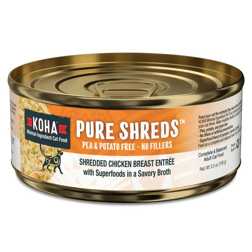 KOHA Pure Shreds Shredded Chicken Breast Entrée for Cats KOHA