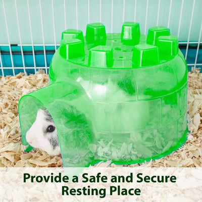 Kaytee Chinchilla Hut Hideout Clear 8 in X 6.25 in X 6.25 in Kaytee® CPD