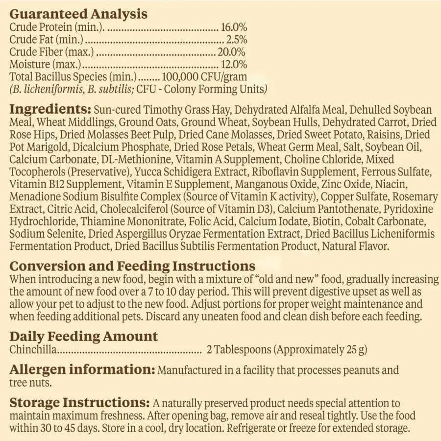 Kaytee Food From The Wild Chinchilla 3 Lb Kaytee® CPD