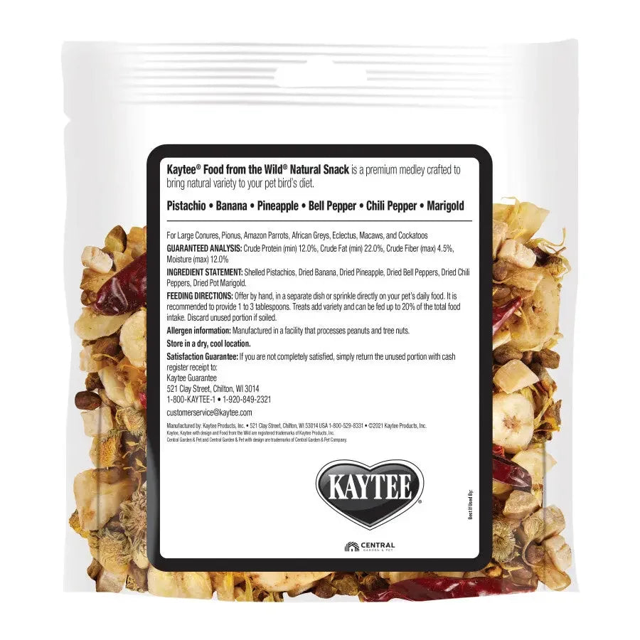 Kaytee Food from the Wild Natural Snack Med/Lrg Pet Bird Kaytee