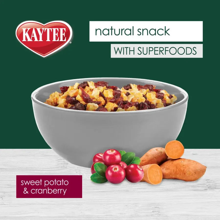 Kaytee Natural Snack with Superfoods Sweet Potato & Cranberry Kaytee