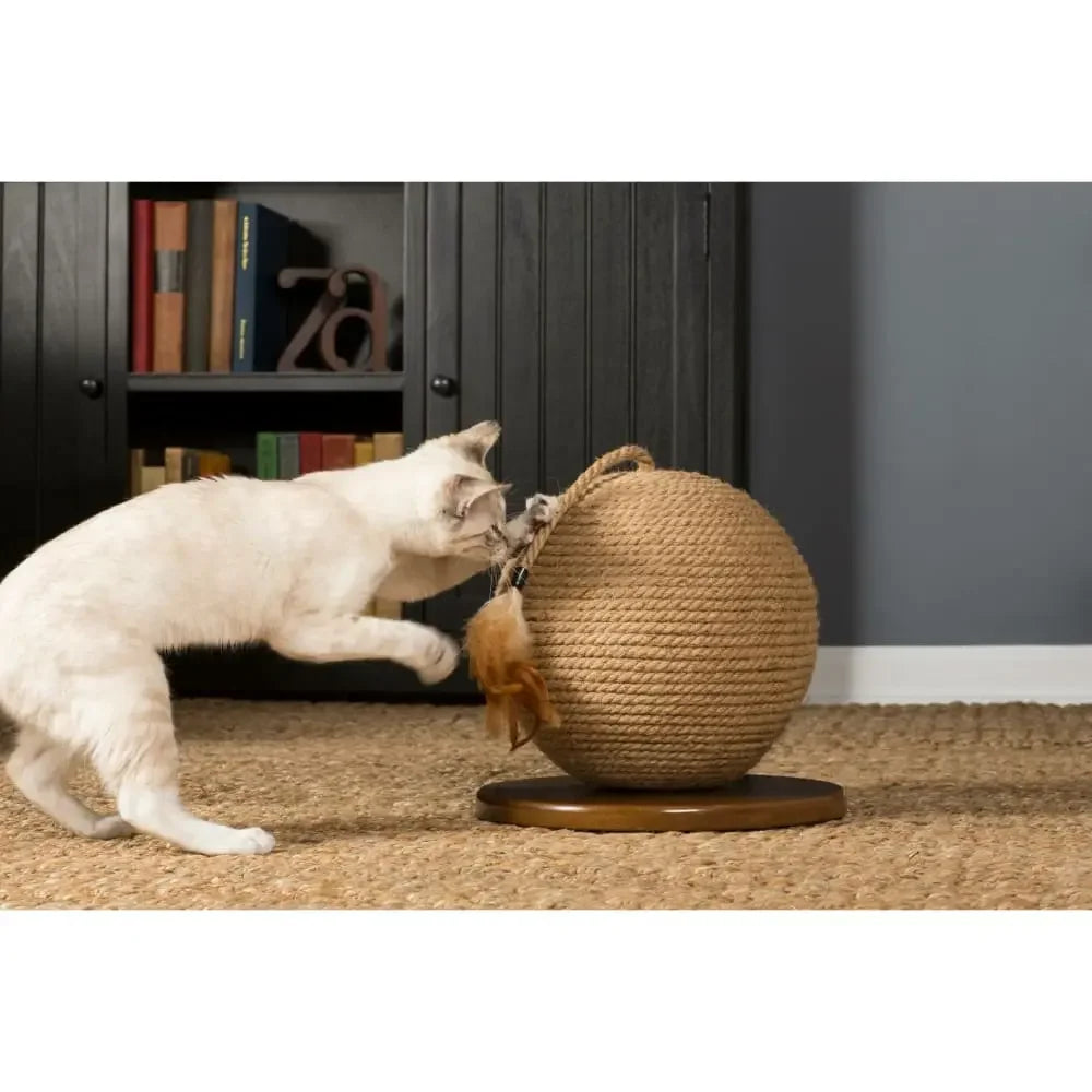 Kitty Power Paws Sphere Scratching Post 13" H Prevue Pet